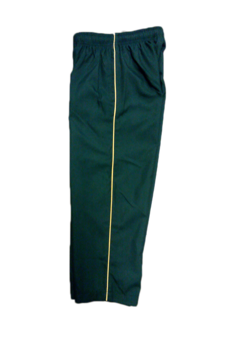 Green Sport Trackpants with yellow line – U-TALENT